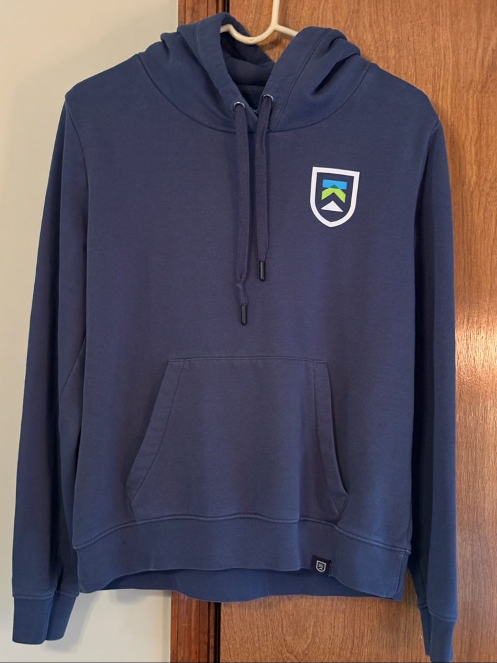 Men's Navy Blue Hooded Pullover Sweatshirt